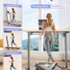Foldable Treadmill with 8% Incline, Upgrade 3.5HP Low Noise Walking Pad Treadmill with Handle Bar, Trisomy 4 in 1 Portable Under Desk Treadmills for Home/Office, 330 Lbs Capacity, APP & Remote Control