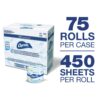 Charmin Commercial Bathroom Tissue, Septic Safe, Individually Wrapped, 2-Ply, White, 450 Sheets/roll, 75 Rolls/carton