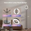 32W RGB Floor Lamp, Bright LED Standing Lamp with Remote, Stepless Dimmable, Modern Color Changing Torchiere Tall Lamps for Living Room Bedroom Office Gaming Party