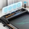 Walking Pad Treadmill, 2.5HP Under Desk With Remote Control & LED Display, Quiet for Compact Space, Portable for Home Office Use
