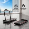 Walking Pad with Handle Bar, KEY2FUN Treadmills for Home/Office, 3.0HP Under Desk Walking Treadmill, 300 LBS Capacity Folding Treadmill with Remote Control & LED Display