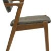 Coaster Home Furnishings - Malone - Set of 2 Fabric & Wood Arm Chairs - Armrests, Open Back, Padded Backrest and Seat - Mid-Century Modern - Dining Room and Kitchen - Brown and Dark Walnut - 105352