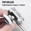 26mm Shower Door Rollers, 4PCS Sliding Shower Doors Wheels, Replacement Wheels Shower Doors，2xDouble Twin top/Bottom Shower ，Shower Door Runners Pulleys for Curved Glass Doors 6-8mm