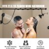 Double Shower Head, Dual Shower Head for Couples, High Pressure and Adjustable Tandem Shower Head System for Two People