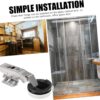 Homoyoyo 4pcs Slow Closing Cabinet Hinge Damping Hinges for Glass Doors Corrosion-Proof Steel Modern Design Easy to Install