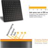 Gappo Matte Black Shower System Wall Mounted High Pressure 10 Inch Shower Faucet Set Rain Shower Head with Handheld Shower Fixtures, Rough-in Valve Included