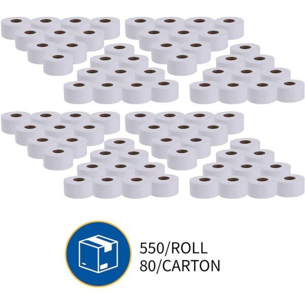 Genuine Joe 2-ply Jumbo Roll Dispnsr Bath Tissue, Model:GJO2565012