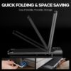 Walking Pad 2 in 1 Treadmills for Home 2.25HP Under Desk Treadmill Foldable Treadmill with Remote Control LCD Display Foldable Handrail 220LBS Weight Capacity for Walking Jogging Running