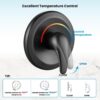 gotonovo Tub Shower Faucet Set Shower Head and Handle Set 6 Modes 6 inch Shower Head Kit with Tub Spout High Pressure Shower System Combo Shower Trim Kit with Valve Round Shower Head Oil Rubbed Bronze