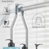 YASONIC Shower Caddy Hanging - Never Rust Shower Organizer - Aluminum Over The Shower Head Caddy with 10 Hooks for Razor/Sponge - Shower Rack with Soap Basket - Silver