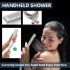 Aolemi Ceiling Mount Shower Faucet Set with Handheld Spray High Pressure Shower Faucets Sets Complete Rough-in Valve and Shower Trim Kit System Included Rainfall Polish Chrome 12 Inch LED Shower Head