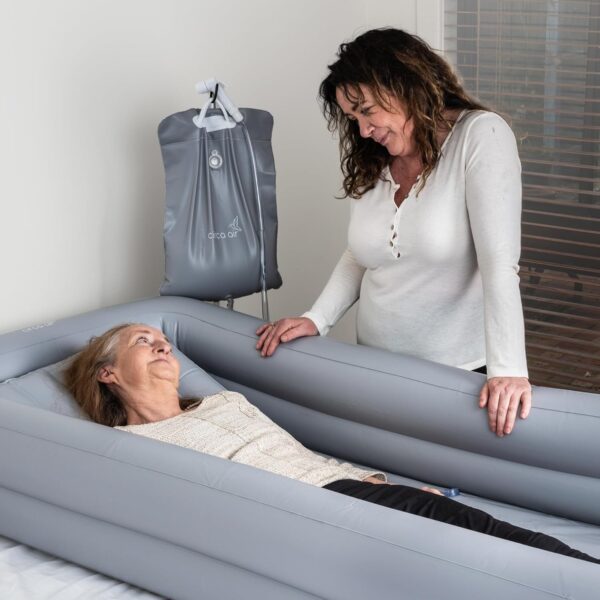 Circa Air Portable Bath Tubs Adults - Medical Inflatable Tub for Bedridden, Handicap, Elderly, Disabled Patients, Collapsible Bathtub System for Elderly Care, Full Bodywash & Hair Washing in Bed