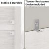 IRONCK Industrial Bookshelves and Bookcases with Doors 11.8 in Depth Set of 2 Floor Standing 5 Shelf Display Storage Shelves Bookcase Home Decor Furniture for Home, Office, Living Room, Bedroom