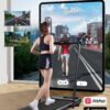 DeerRun 3 in 1 Walking Pad Treadmill, 300 Weight Capacity Foldable Treadmill, 3.0HP Low Noise Under Desk Treadmills for Home Office with Remote & APP