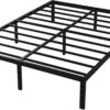 16 Inch Queen Bed Frame No Box Spring Required, Metal Platform Queen Size Bed Frames with 14 Inch Storage, 3,500 lbs Heavy Duty Steel Slats Support, Easy Assembly Mattress Foundation
