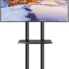 71vhuATgOhL._AC_SL1500_.jpg Mobile TV Stand with Upgraded Wheels for 32-75 Inch TVs up to 88 lbs, Height Adjustable Rolling TV Stand with Laptop Shelf, Mobile TV Cart with Heavy Duty Structure for Living Room, Patio, Office