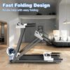 Juturna Treadmills for Home, Walking Pad with Handle Bar, Portable Foldable Treadmill, 3.0 HP Walking Pad with 300 LBS Capacity, Folding Treadmill with LED Display