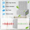 12 Pack Sound Proof Foam Panels for Walls 12"x12"x0.4'', Self Adhesive Soundproof Wall Panels, High Density Acoustic Foam Panels is Widely Used for Acoustic Treatment In Various Spaces(Gray)