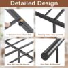 VECELO Metal Platform Queen Size Bed Frame with Wooden Headboard,Sturdy Steel Slats Support/Matress Foudation/No Box Spring Needed(Minimalist)