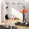 Walking Pad, Under Desk Treadmills with Intelligent Foot-Sensing Variable Speed.330 Lbs Capacity,3 in 1 Portable Treadmill for Home and Office with Remote Control, LED Display