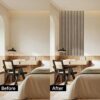 Wood Slat Wall Panels - 2 PCS Walnut Wood Veneer Acoustic Panels - 12.6" W x 94.5" L