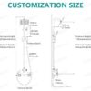 Aolemi Wall Mount Outdoor Shower Kit,Outdoor Shower Fixtures Faucet System with Handheld Spray,Double Handle 6 Inch Center Exposed Shower,with 6" Shower Head Brushed Nickel