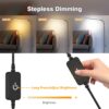 15W Floor Lamp with Touch Control Adjustable Brightness 3500K-7000K 360° Gooseneck LED Floor Lamps Eye-Caring Floor Lamp for Living Room, Bedroom & Office Stepless Dimming Standing Lamp