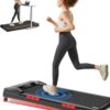 CURSOR FITNESS Walking Pad Treadmill with Incline, Under Desk Treadmill with Triple Shock-Absorbing System, 2.5HP Quiet Brushless, Portable Walking Treadmill with Remote Control