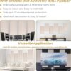6 PCS Acoustic Panels, Large Soundproof Wall Panels, Professional Fiberglass Sound Absorbing Panels, 23.6x11.8 Inches Sound Proof Foam Panels for Walls, Studio Home Offices