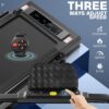 ANCHEER Under Desk Treadmill with Incline, 3 in 1 Walking Pad with Remote Control, 2.5HP Folding Treadmill for Home, 300lbs Weight Capacity Quiet Jogging Running Electric Machine