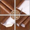 Abyssaly Wood Contact Paper, Wood Grain Peel and Stick Wallpaper for Cabinets,Self Adhesive Waterproof Vinyl Wall Paper for Kitchen Furniture Drawer Shelf Liner Wall 17.7 in X 393 in
