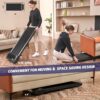 Walking Pad, Under Desk Treadmill, Walking Pad Treadmill for Home Office, 2.25HP Portable Treadmill with 220lb Capacity, Walking treadmill with Remote Control/App Control LED Display