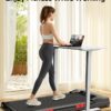 CURSOR FITNESS Walking Pad Treadmill with Incline, Under Desk Treadmill with Triple Shock-Absorbing System, 2.5HP Quiet Brushless, Portable Walking Treadmill with Remote Control