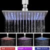 Aolemi Ceiling Mount Shower Faucet Set with Handheld Spray High Pressure Shower Faucets Sets Complete Rough-in Valve and Shower Trim Kit System Included Rainfall Polish Chrome 12 Inch LED Shower Head