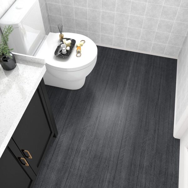 WESTICK Wood Contact Paper for Countertops Waterproof Black Wooden Peel and Stick Wallpaper Renter Friendly Removable Wood Grain Contact Paper for Cabinets Table Desk Walls 24"x118"