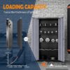 Yizosh Metal Garage Storage Cabinet with 2 Doors and 5 Adjustable Shelves - 71" Steel Lockable File Cabinet,Locking Tool Cabinets for Office,Home,Garage,Gym,School (Gray Black)