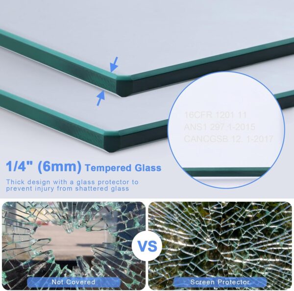 Double Sliding Bathtub Shower Door 59 in.W x 59 in.H, 1/4" (6mm) Clear Tempered Glass Shower Door, Bathtub Glass Door with Towel Bar and Stainless Steel Hardware