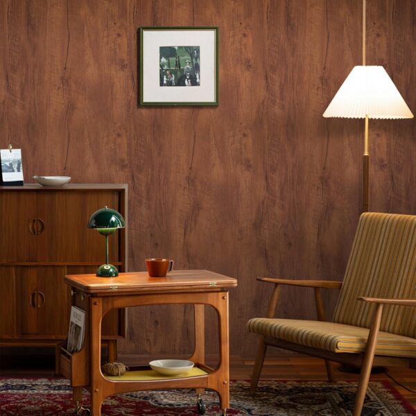 Abyssaly Wood Contact Paper, Wood Grain Peel and Stick Wallpaper for Cabinets,Self Adhesive Waterproof Vinyl Wall Paper for Kitchen Furniture Drawer Shelf Liner Wall 17.7 in X 393 in