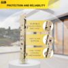 Alloy Steel Dual Point 9-15/16" Mortise Lock with 10-1/8" Faceplate for Sliding Patio Glass Door | Multi Point Locking Mechanism Replacement - Fix and Repair Door Hardware Security