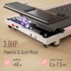 DeerRun 3 in 1 Under Desk Walking Pad Treadmill, 3.0HP Low Noise Portable for Home & Office, 300LBs Weight Capacity Folding With Remote Control & Smart APP