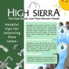 High Sierra Showerheads® - CLASSIC™ Solid Metal 1.8 GPM High Efficiency, Low Flow Shower Head, California Compliant - Polished Chrome Finish