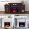 815wJ9pqQL._AC_SL1500_.jpg Valuxhome Electric Fireplace, Fireplace Insert with Overheating Protection, 36 Inches Wide 21 Inches High with Fire Crackling Sound, Remote Control, 750/1500W, Black