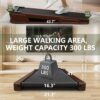 GOYOUTH Walking Pad with 5% Incline, Under Desk Treadmill, Compact Jogging Machine, Wooden Treadmills for Home Office & Small Space, 12 HIIT Programs