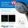 AquaCare 4X High Pressure 10-mode Filter Handheld Shower Head with Dual Power Wash - Clean Tub, Tile & Pets, Remove Chlorine, Metals & Toxins from Water to Protect Skin, Hair & Nails. Matte Black