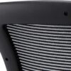 Modway Edge Mesh Back and White Vinyl Seat Office Chair With Flip-Up Arms - Computer Desks in Black