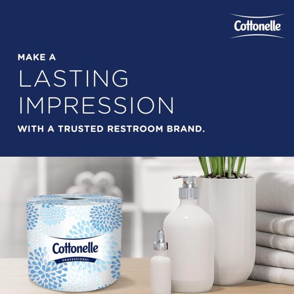 Cottonelle Professional Standard Roll Bulk Toilet Paper (17713), 2-Ply, White (60 Rolls of 451 Sheets, 27,060 Sheet Total)