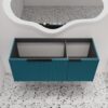 48" Floating Bathroom Vanity Without Sink, 48 inch Wall Mounted Bathroom Cabinet, Modern Lake Blue Cabinet with 3 Soft Close Doors, Basin not Include(MA10348DLBE-C)