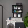 Black Bathroom Cabinet 23x29 inch Wooden Medicine Cabinet with 2 Doors and Adjustable Shelf, Wall Mounted Over Toilet Storage