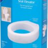 Carex Toilet Seat Riser, Elongated Raised Toilet Seat Adds 3.5 inches to Toilet Height, for Assistance Bending or Sitting, 300 Pound Weight Capacity Toilet Riser