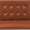 KEIKI 72" Sofa Couch with Wood Frame,Button-Tufted Fabric,Iconic Splayed Legs,Mid Century Modern Design